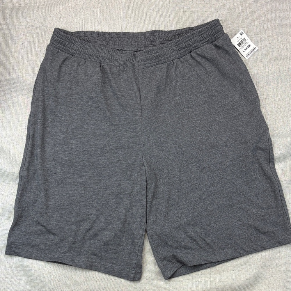 ID Ideology Men’S Regular Fit Jersey Knit Shorts Gray Size L